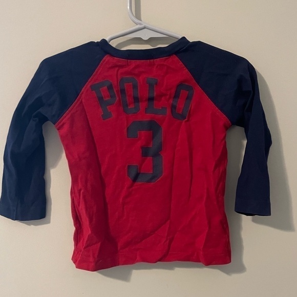 Polo Ralph Lauren Infant Shirt - Red & Navy - Size: 9MOS - Picture 2 of 2